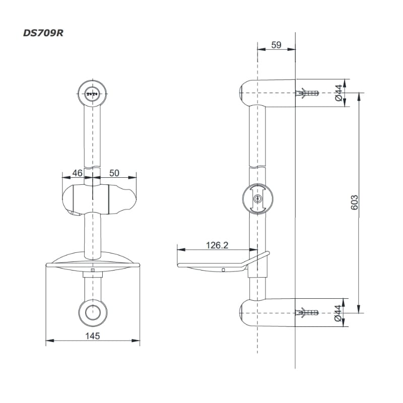 Thanh Trượt Sen Tắm ToTo DS709R – ảnh 2