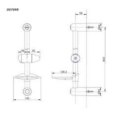 Thanh Trượt Sen Tắm ToTo DS709R ảnh 2