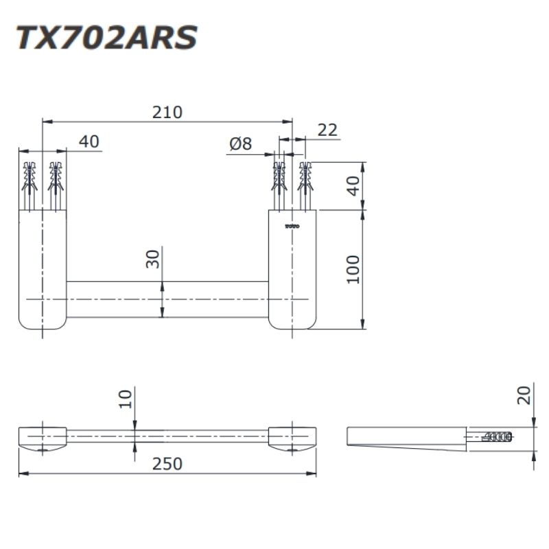 Thanh Vắt Khăn ToTo TX702ARS – ảnh 2