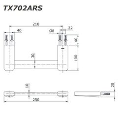 Thanh Vắt Khăn ToTo TX702ARS ảnh 2