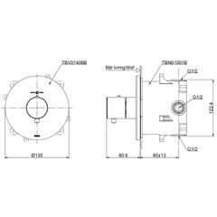 Van Điều Chỉnh Nhiệt Độ TOTO TBV01406B ảnh 2