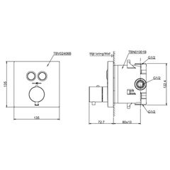Van Điều Chỉnh Nhiệt Độ TOTO TBV02406B ảnh 2