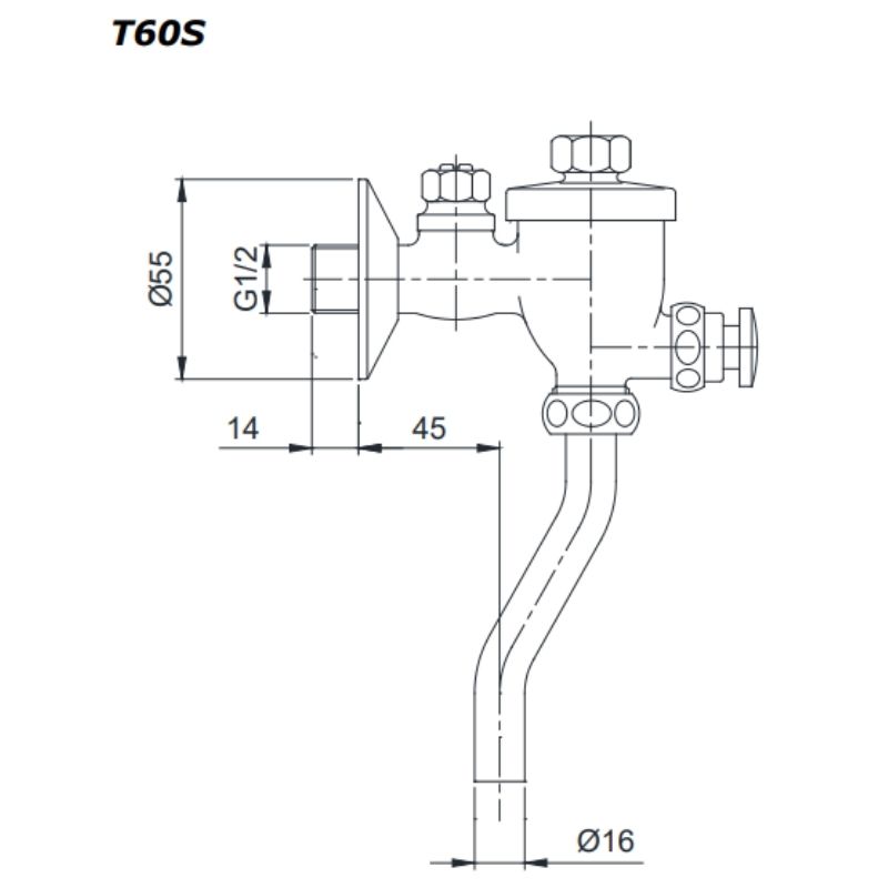 Van Nhấn Tiểu Nam ToTo T60S – ảnh 2