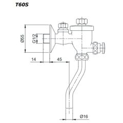 Van Nhấn Tiểu Nam ToTo T60S ảnh 2