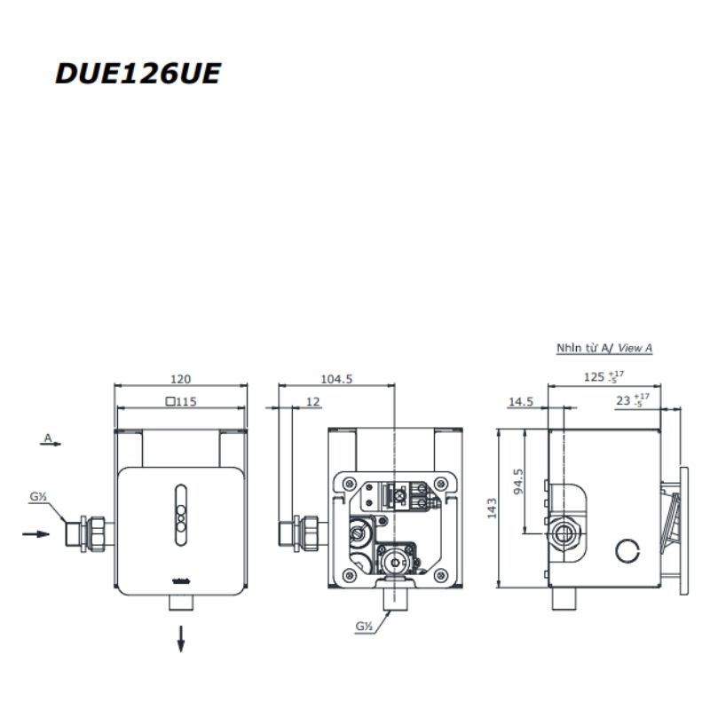 Van Cảm Ứng Tiểu Nam ToTo DUE126UE – ảnh 2