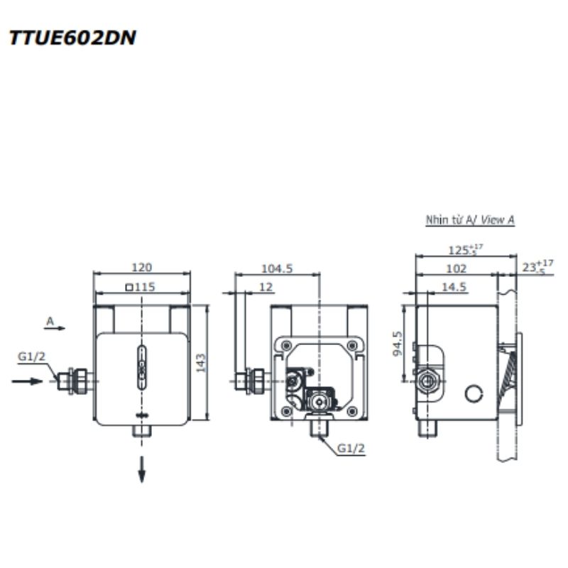 Van Cảm Ứng Tiểu Nam ToTo TTUE602DN – ảnh 2