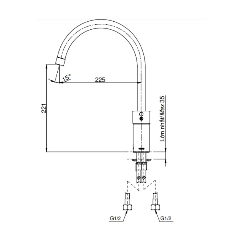 Vòi Bếp ToTo DK307AS – ảnh 2