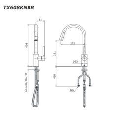 Vòi Bếp ToTo TX608KNBR Nóng Lạnh ảnh 2