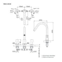 Vòi Xả Bồn Gắn Bệ Đá ToTo TBG11201B ảnh 2