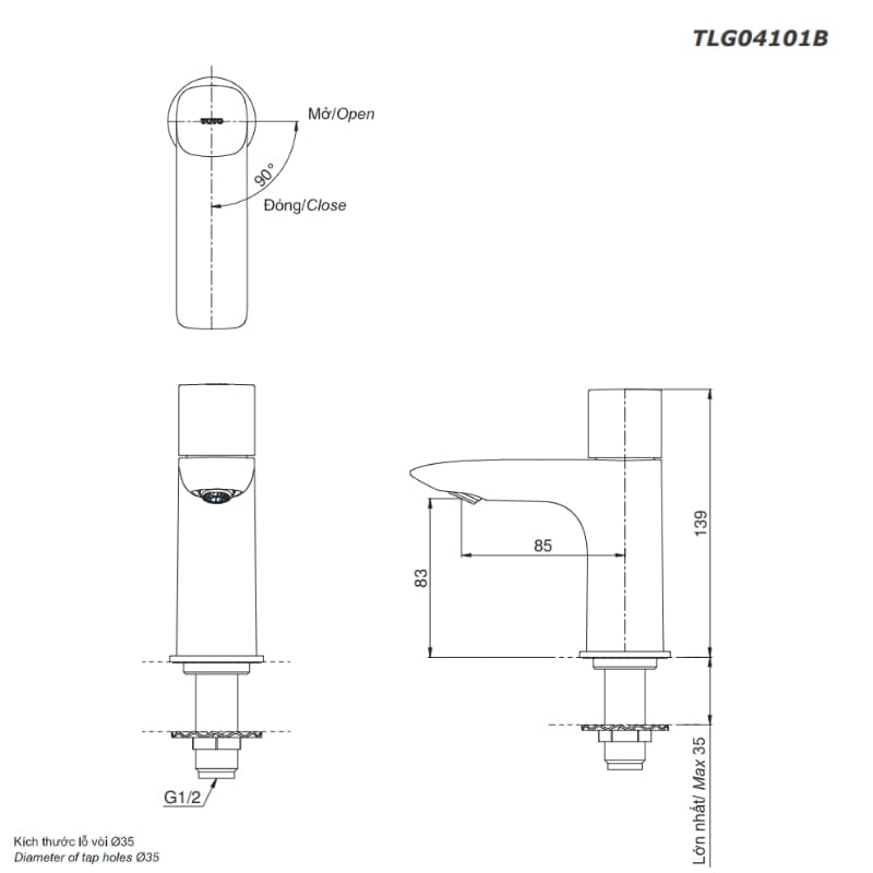 Vòi Chậu ToTo TLG04101B – ảnh 2