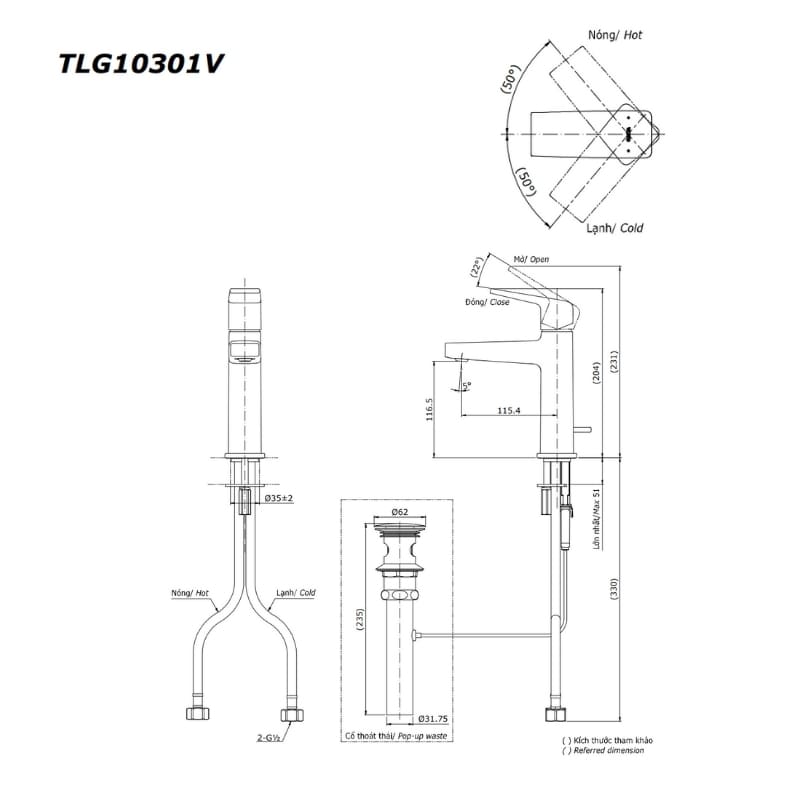 Vòi Chậu ToTo TLG10301V – ảnh 2
