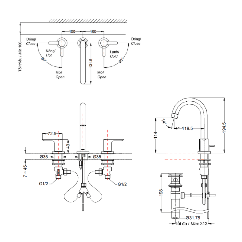 Vòi Chậu ToTo TLS01201B – ảnh 2