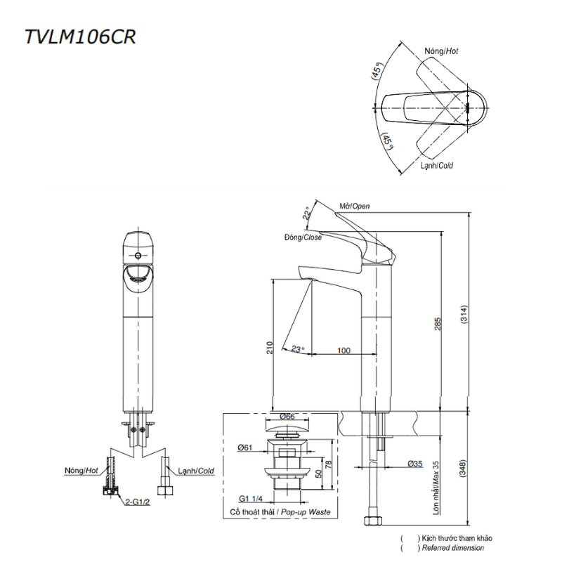 Vòi Chậu ToTo TVLM106CR – ảnh 2