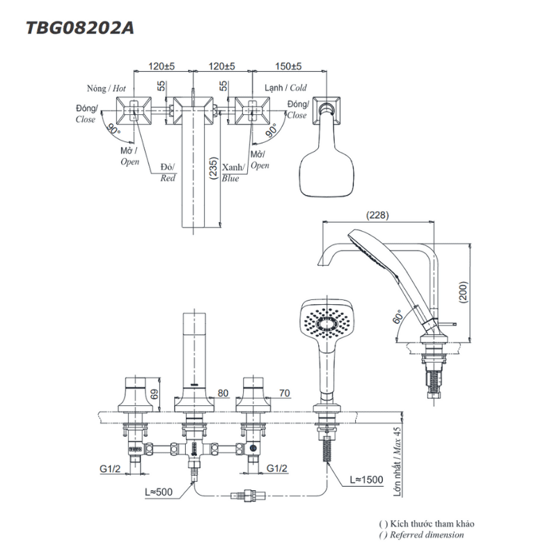 Vòi Xả Bồn Gắn Bệ Đá ToTo TBG08202A – ảnh 2