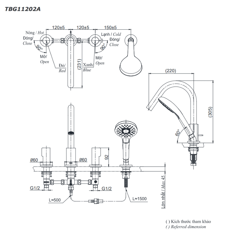 Vòi Xả Bồn Gắn Bệ Đá ToTo TBG11202A – ảnh 2