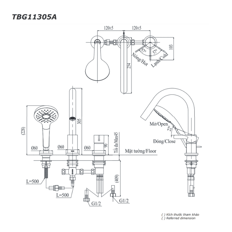 Vòi Xả Bồn Gắn Bệ Đá ToTo TBG11305A – ảnh 2