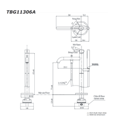 Vòi Xả Bồn Đặt Sàn ToTo TBG11306A/TBN01105B ảnh 2