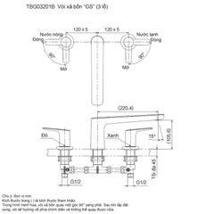 Vòi Xả Bồn Gắn Bệ Đá ToTo TBG03201B ảnh 2