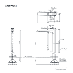 Vòi Xả Bồn Đặt Sàn ToTo TBG07306A/TBN01105B ảnh 2