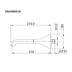 Vòi Xả Bồn Gắn Tường ToTo TBG08001B ảnh 2