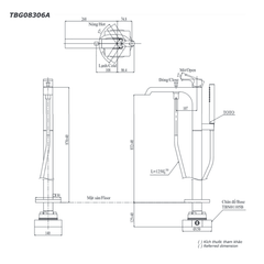 Vòi Xả Bồn Đặt Sàn ToTo TBG08306A/TBN01105B ảnh 2