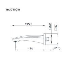 Vòi Xả Bồn Gắn Tường ToTo TBG09001B ảnh 2
