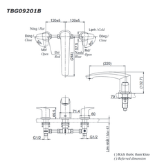 Vòi Xả Bồn Gắn Bệ Đá ToTo TBG09201B ảnh 2