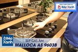 Bếp gas âm 3 vùng nấu Malloca AS 9603B/ Màu đen