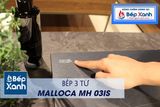 Bếp từ 3 vùng nấu Malloca MH-03IS / Kính Eurokera, dạng xước Metalic kiểu mới