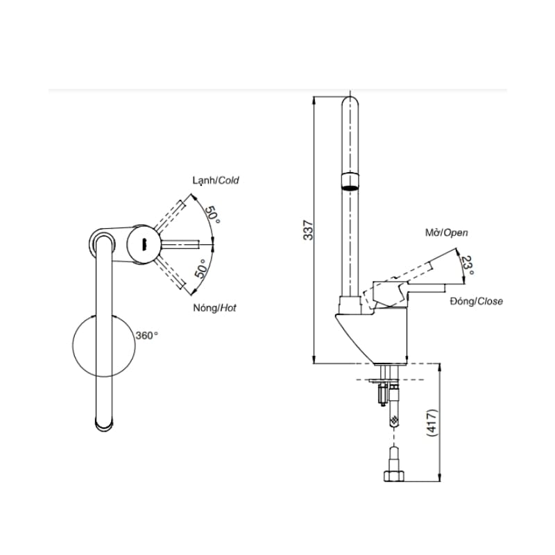 Vòi Bếp ToTo DK307AS – ảnh 3