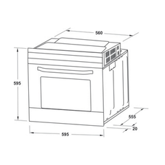 Lò Nướng Âm Tủ Hafele HO-2KT65A 538.61.441 ảnh 3