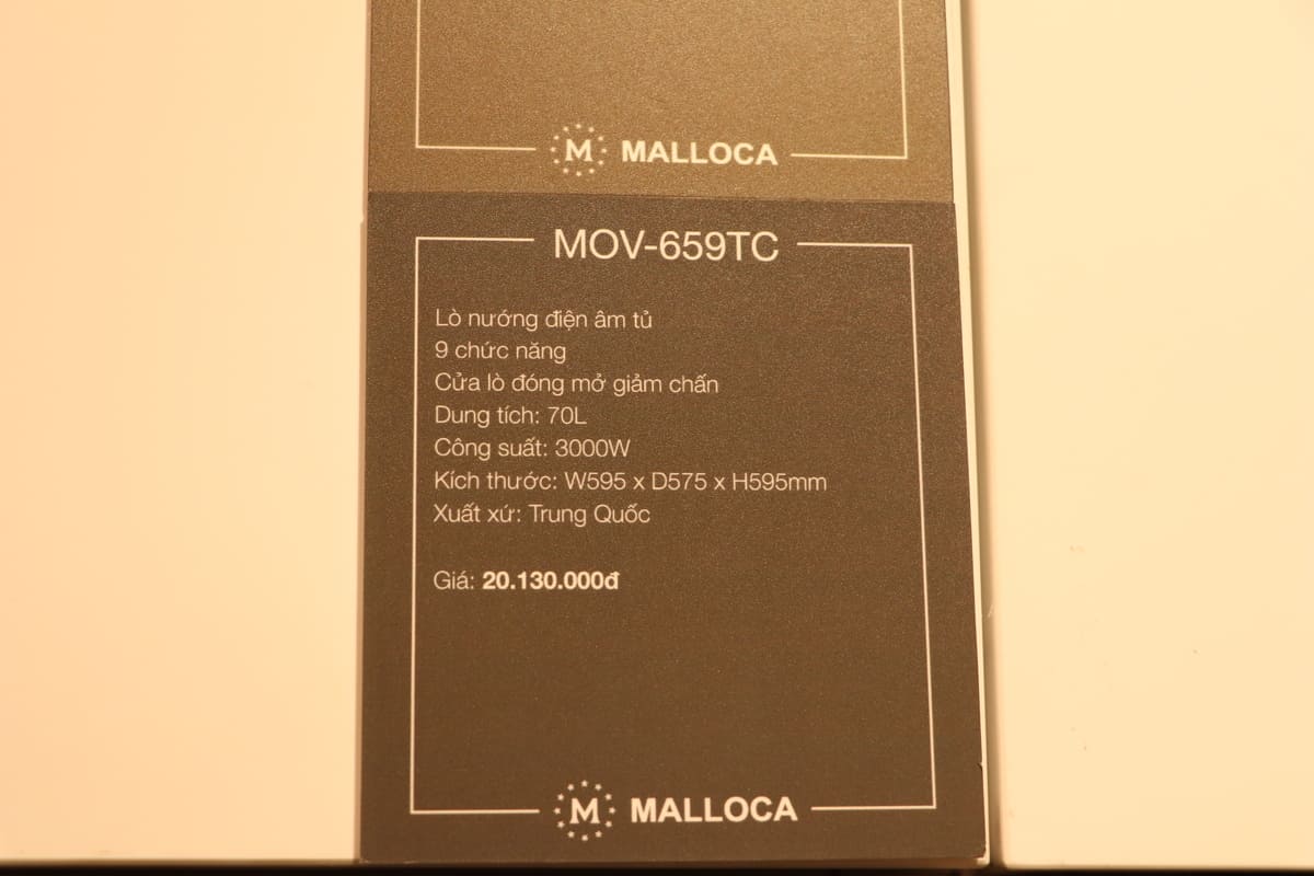 Lò nướng âm tủ Malloca MOV-659TC - Lắp đặt lò nướng Malloca MOV-659TC Lò nướng âm tủ Malloca MOV-659TC - Lắp đặt lò nướng Malloca MOV-659TC