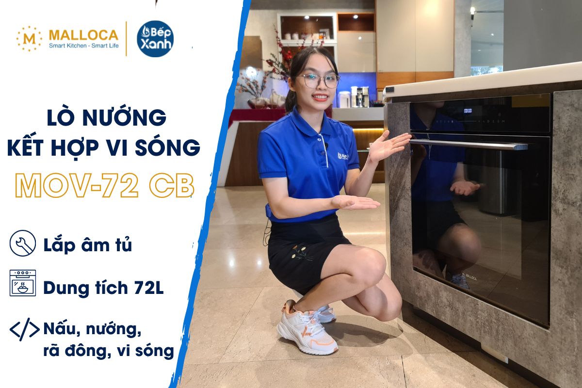 Lò nướng kết hợp vi sóng Malloca MOV 72 CB – ảnh 8
