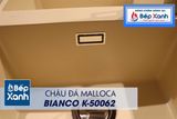 Chậu đá Malloca Bianco K-50062 / Màu kem / Phủ nano kháng khuẩn