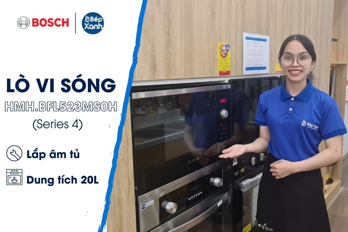 Lắp âm tủ, bếp gọn gàng – Lò vi sóng Bosch BFL523MS0H Âm Tủ