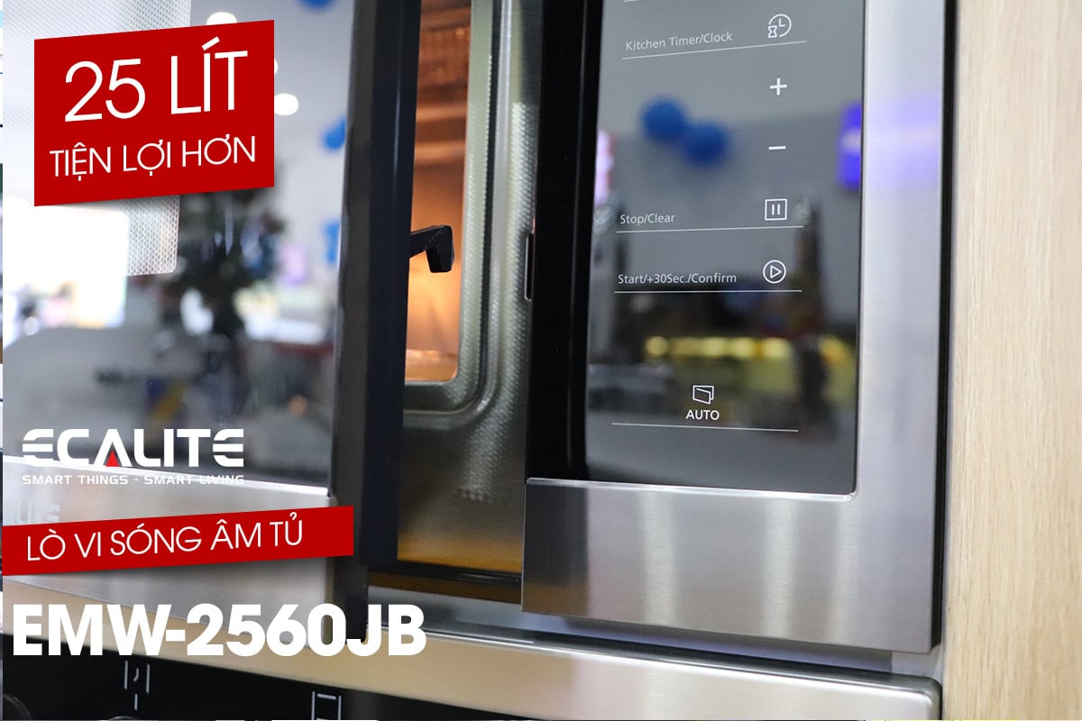 Lò vi sóng âm tủ Ecalite EMW-2560JB – ảnh 4