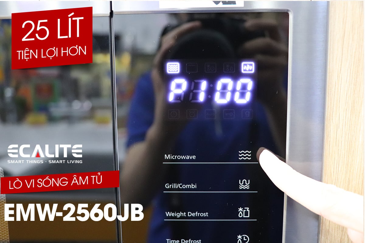 Lò vi sóng âm tủ Ecalite EMW-2560JB – ảnh 8