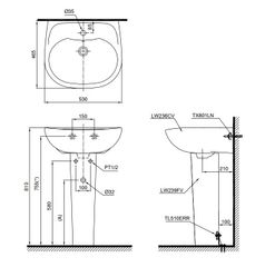 Chậu Rửa Chân Dài ToTo LPT236CS#W ảnh 2