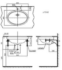 Chậu Rửa Âm Bàn ToTo LT548 ảnh 2