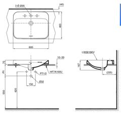 Chậu Rửa Đặt Bàn ToTo LT5616C ảnh 2