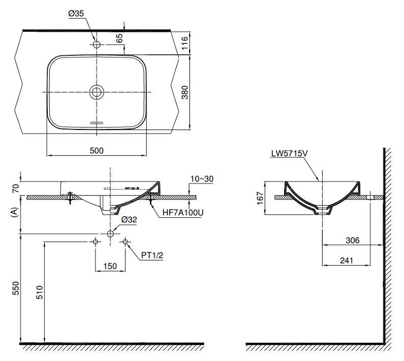 Chậu Rửa Đặt Bàn ToTo LT5715 – ảnh 2