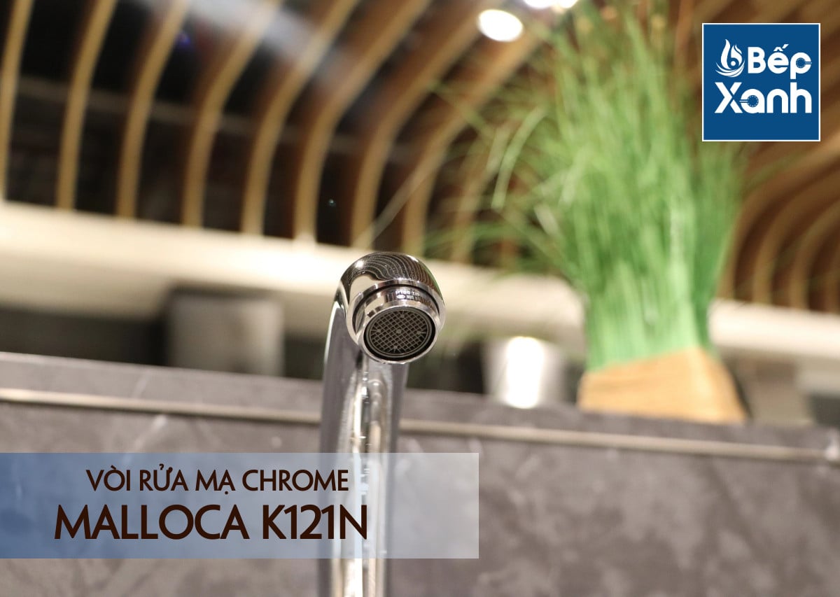 Vòi rửa chén nóng lạnh Malloca K121N / Đồng thau mạ chrome – ảnh 7
