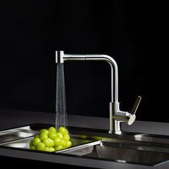 Vòi rửa chén nóng lạnh Malloca LuxSteel K066-PO / Inox 304 ảnh 7