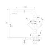 Vòi rửa chén nóng lạnh Malloca LuxSteel K066-PO / Inox 304