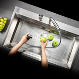 Vòi rửa chén nóng lạnh Malloca LuxSteel K068-PO / Inox 304