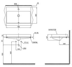 Chậu Rửa Đặt Bàn ToTo LW1617C#W ảnh 2