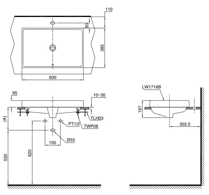 Chậu Rửa Đặt Bàn ToTo L1716#W – ảnh 2