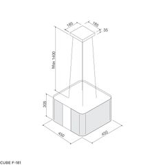 Máy hút mùi đảo Malloca Cube F181 ảnh 3