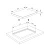  Bếp điện từ 3 vùng nấu Malloca MH 03IRA / Bếp 1 từ 2 điện, kính Eurokera 