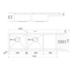 Chậu rửa chén Slide Malloca MS 1162R ảnh 2